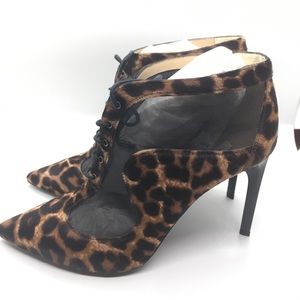 Diane Von Furstenberg Bop calf hair mesh bootie